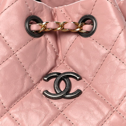 Chanel Aged Calfskin Quilted Small Gabrielle Backpack Pink 8 of 10