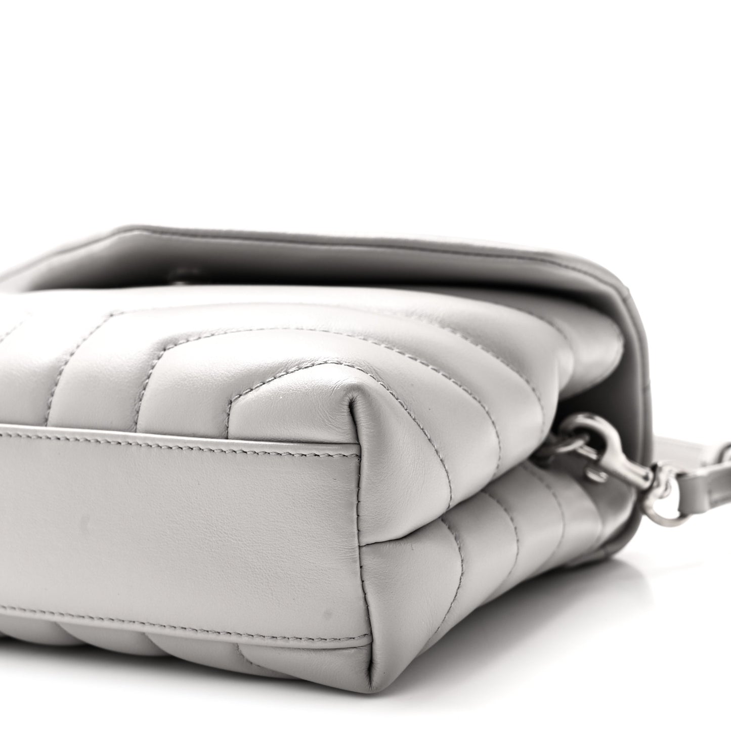 Calfskin Y Quilted Monogram Toy Loulou Satchel Granite