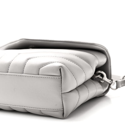 Saint Laurent Calfskin Y Quilted Monogram Toy Loulou Satchel Granite 10 of 10