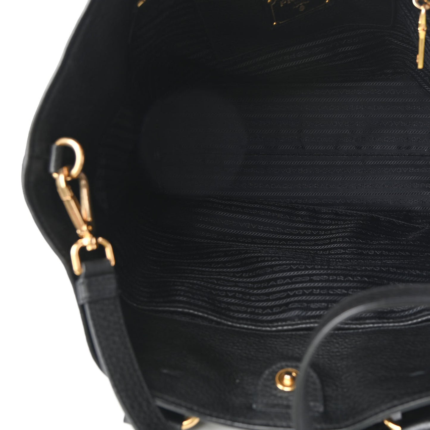 Vitello Daino Tote Black