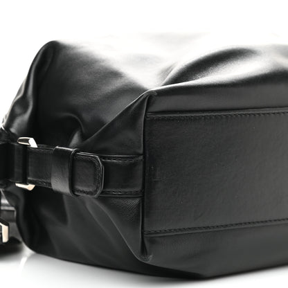 Givenchy Waxed Calfskin Medium Nightingale Logo Strap Black 8 of 11