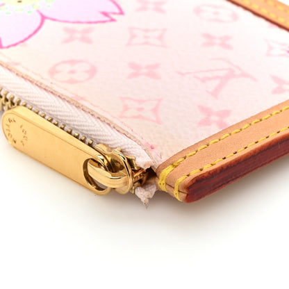 Louis Vuitton Monogram Cherry Blossom Key Pouch Pink 9 of 10