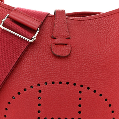 Hermes Taurillon Clemence Evelyne III PM Rubis 8 of 17