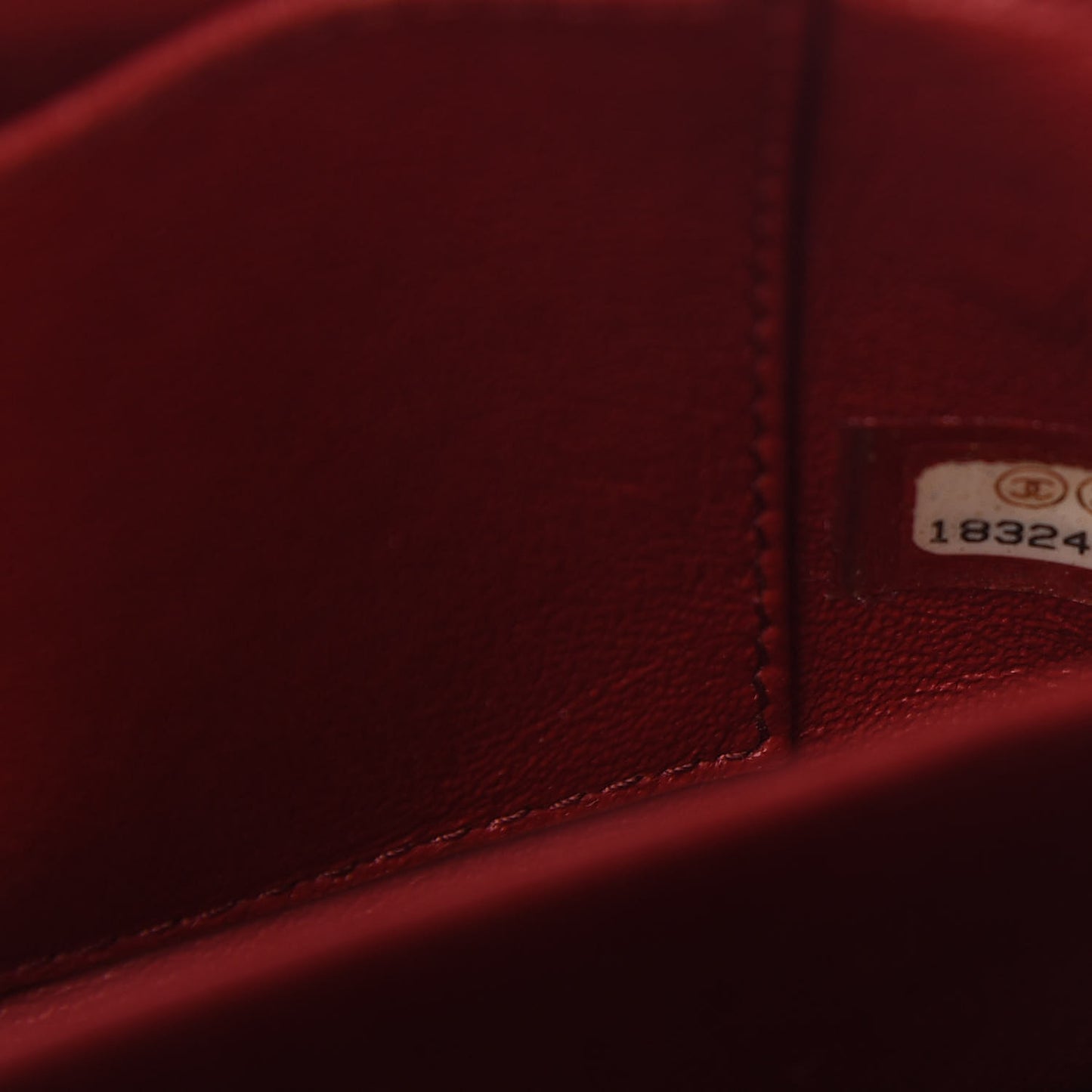 Patent Calfskin Quilted Extra Mini Rectangular Flap Red