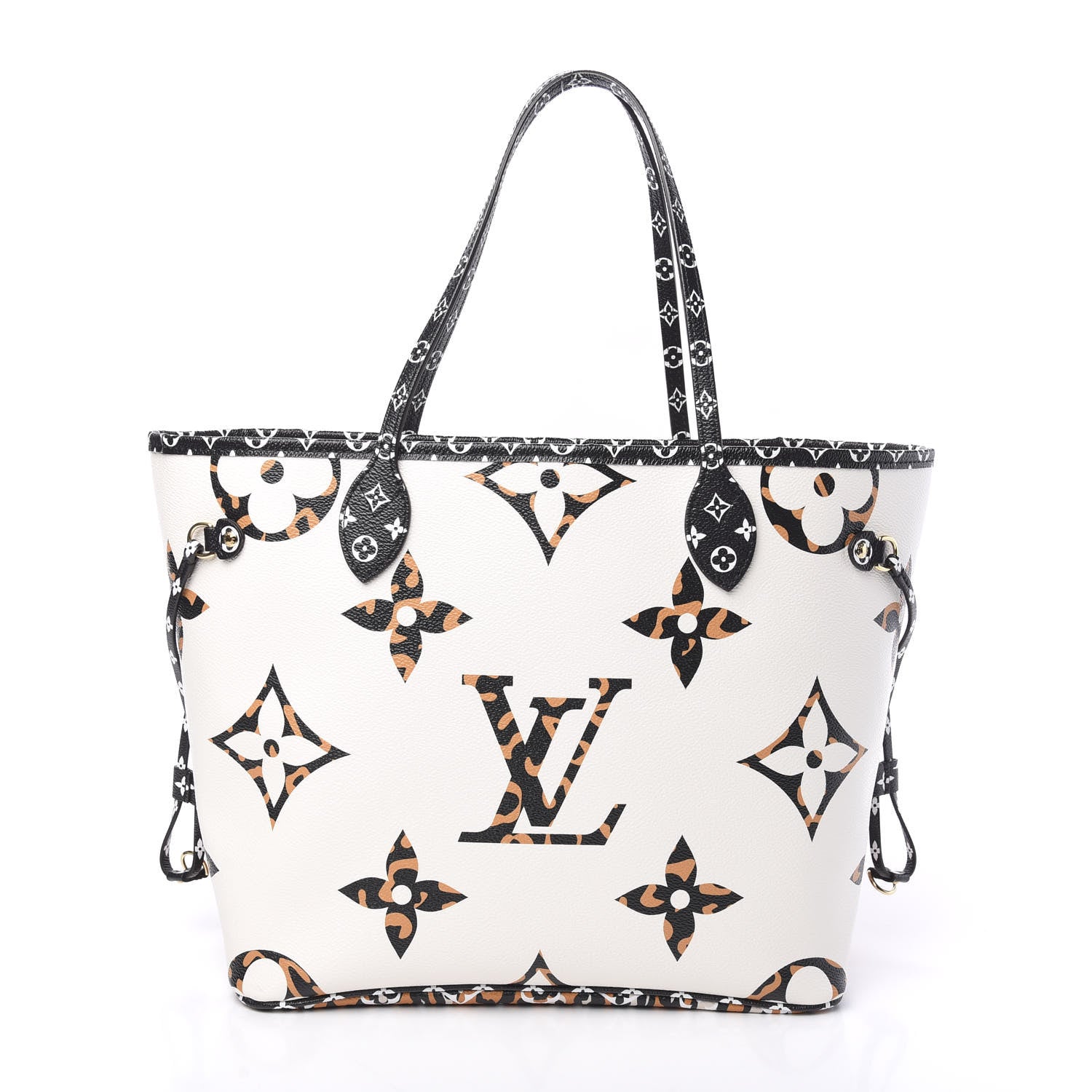 Louis Vuitton Monogram Giant Jungle Neverfull MM Ivory 2 of 9