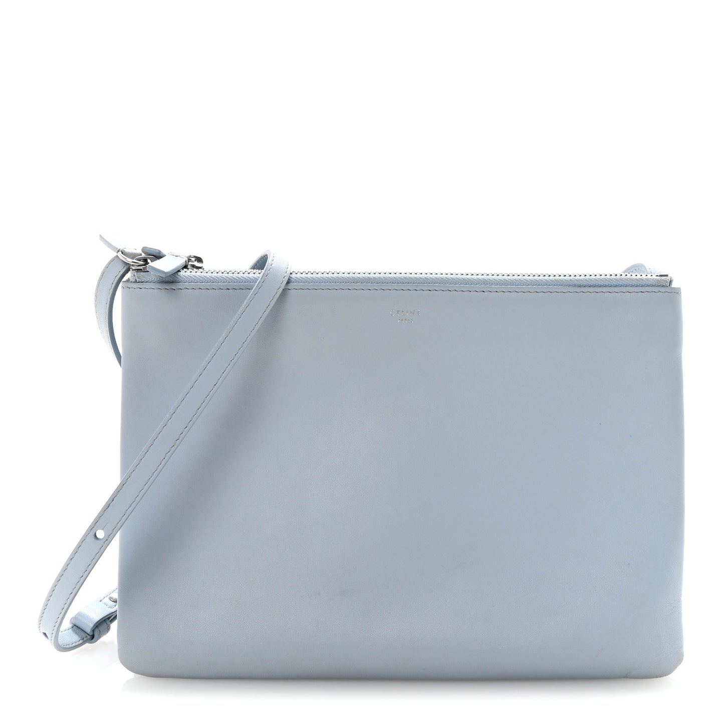 Lambskin Large Trio Crossbody Bag Sky