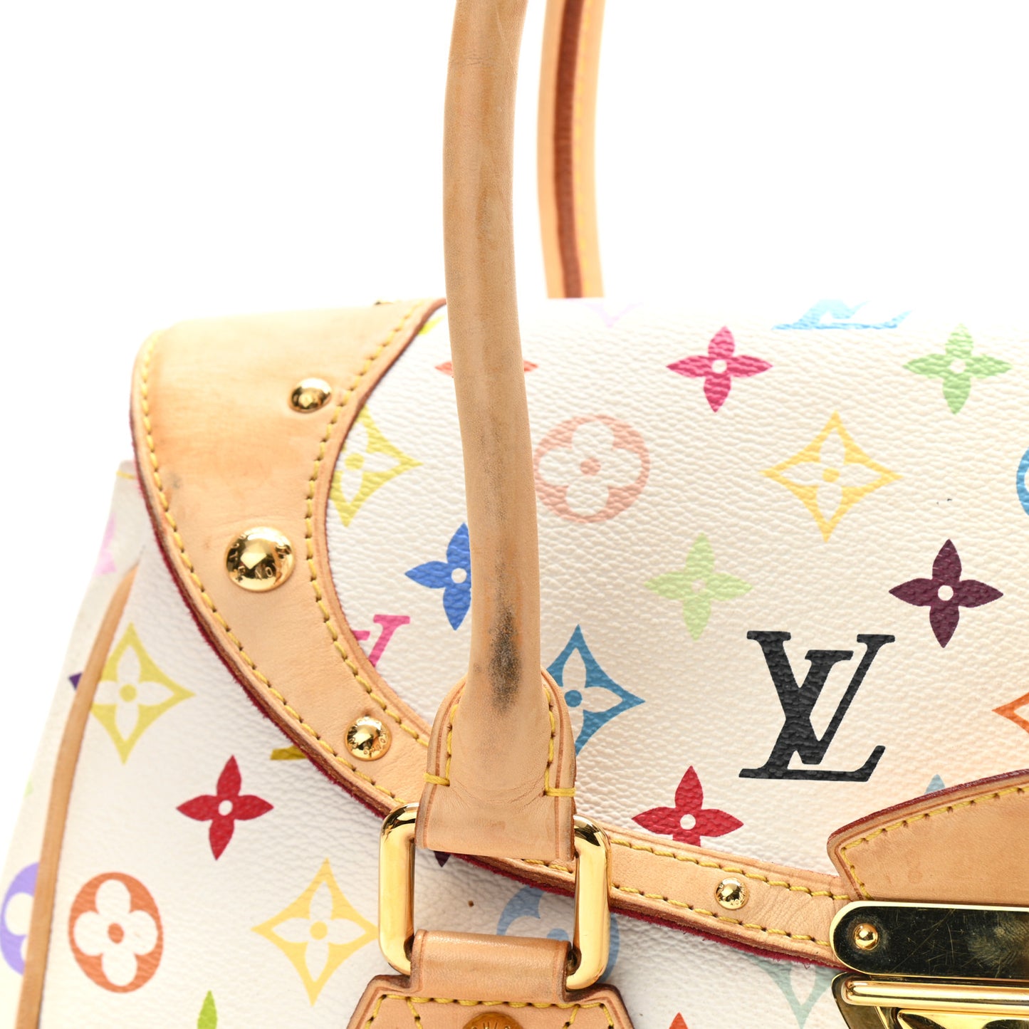 Monogram Multicolor Beverly GM White