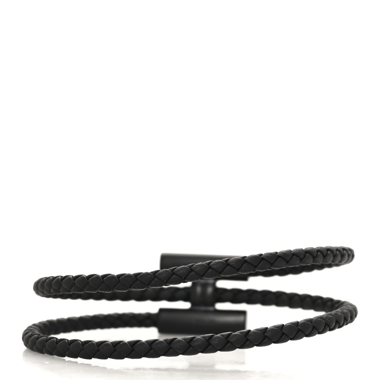 Swift Double Wrap Cord Tournis Tresse Bracelet T6 Black