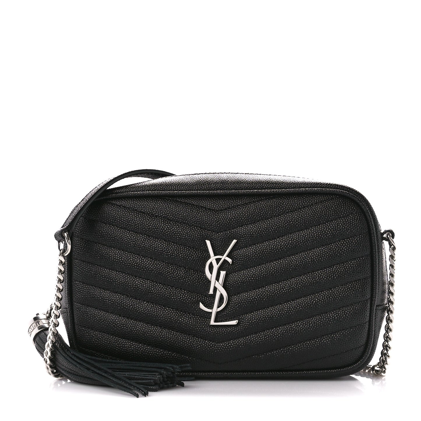 Grain De Poudre Matelasse Monogram Mini Lou Camera Bag Black