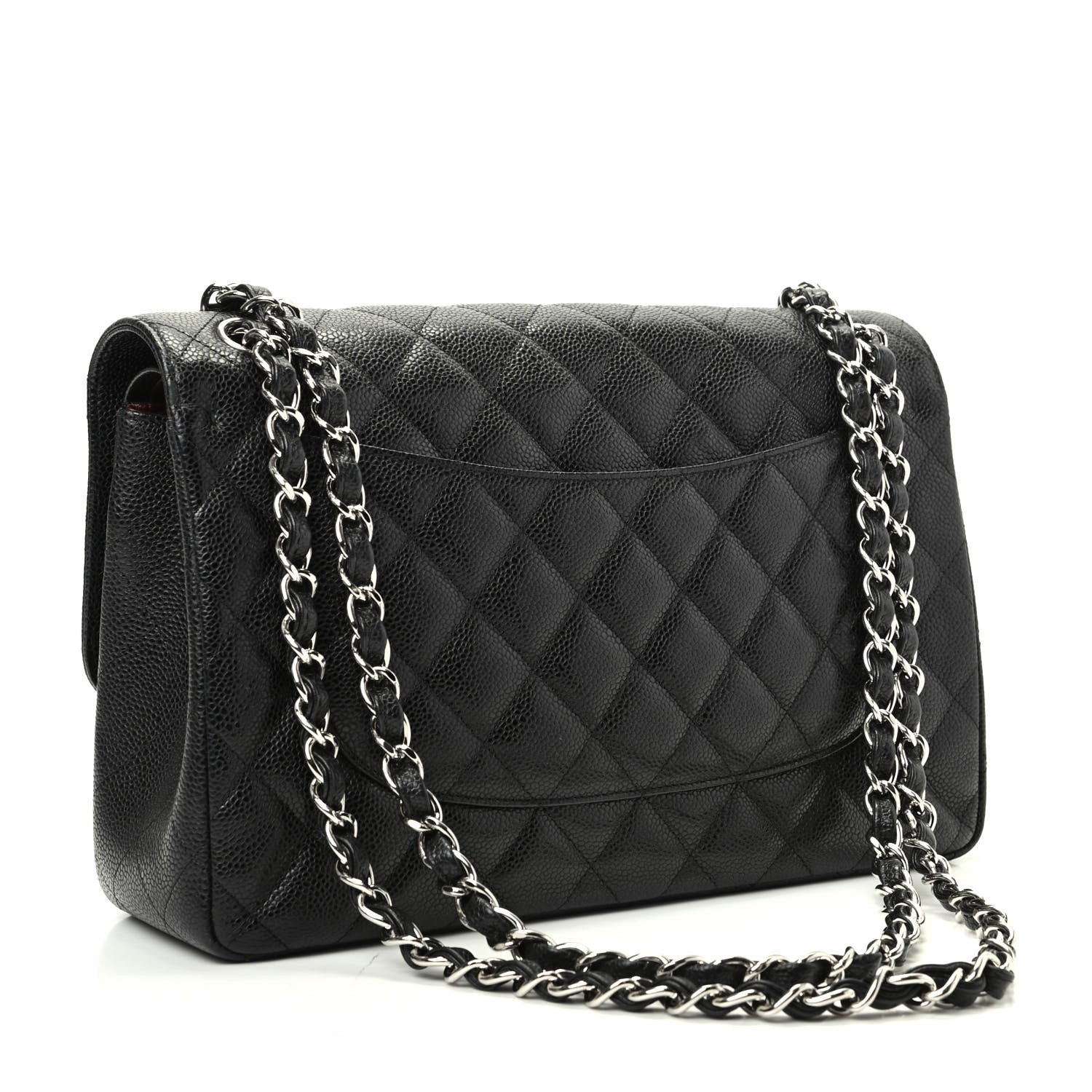 Chanel Caviar Quilted Jumbo Double Flap Black 3 of 9