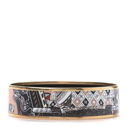 Hermes Enamel Printed Wide Bracelet 70 1 of 6