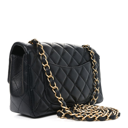 Chanel Lambskin Quilted Mini Rectangular Flap Black 3 of 11