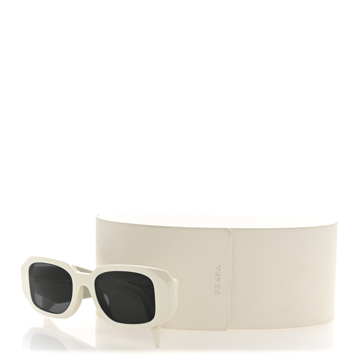 【新品未着用】P.A.R.O.S.H. イタリア製　白　ミディ丈　フレアドレス Prada Acetate Symbole Sunglasses SPR 17W White 1851734 – FASHIONPHILE