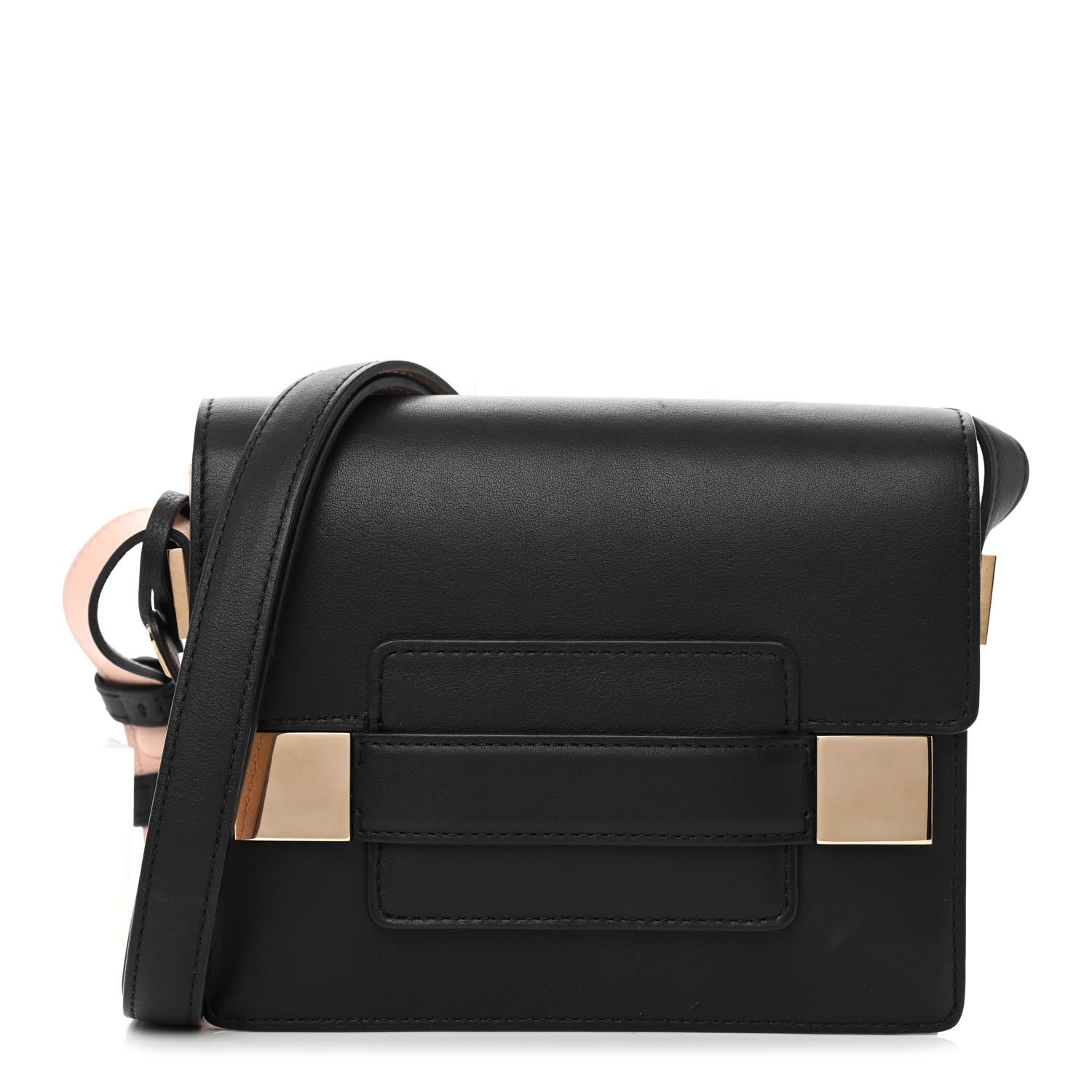 Delvaux Supple Calfskin Mini Madame Shoulder Bag Black 1 of 8