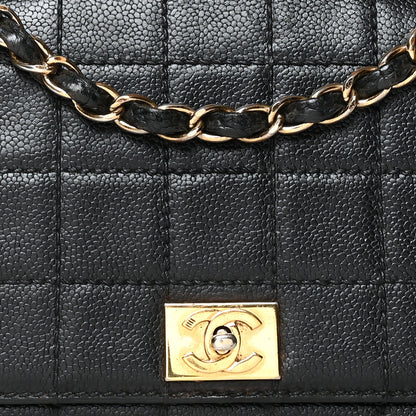 Chanel Caviar Square Stitched Small Flap Black 8 of 15