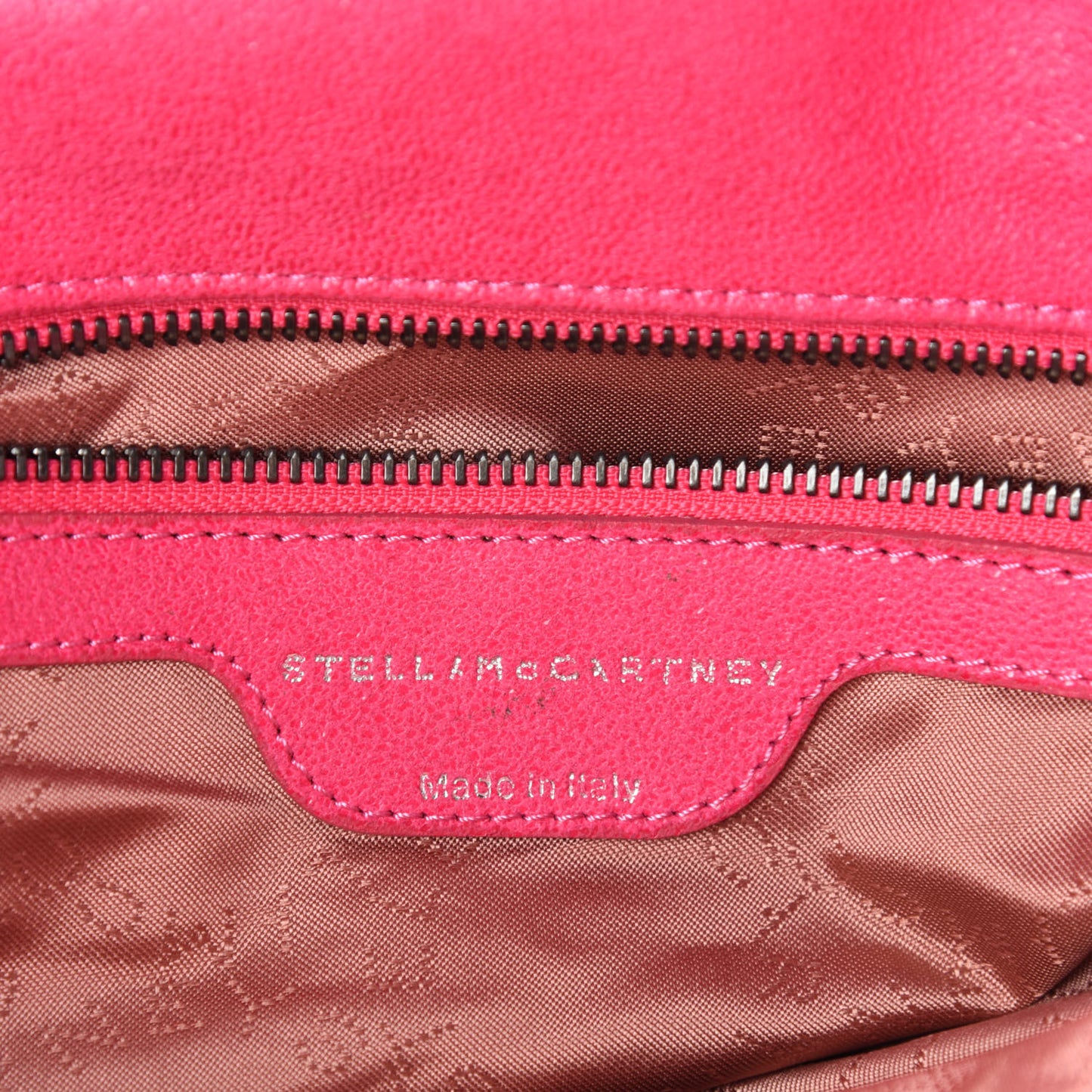 Shaggy Deer Falabella Fold Over Tote Hot Pink
