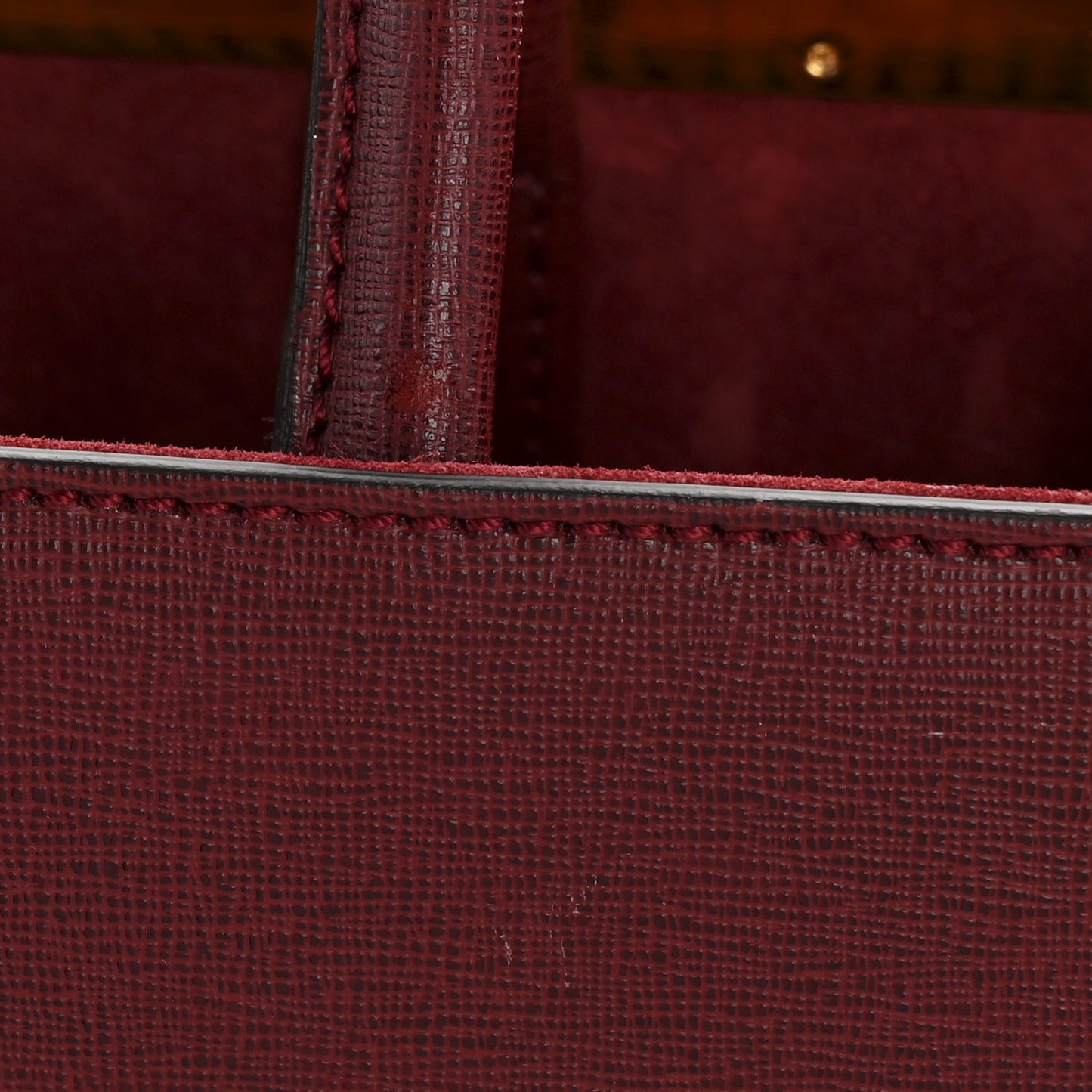 Vitello Elite Regular 2Jours Tote Rosso Scuro Ciliegia