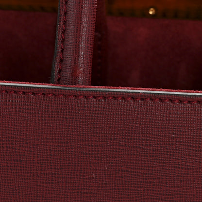 Fendi Vitello Elite Regular 2Jours Tote Rosso Scuro Ciliegia 13 of 14
