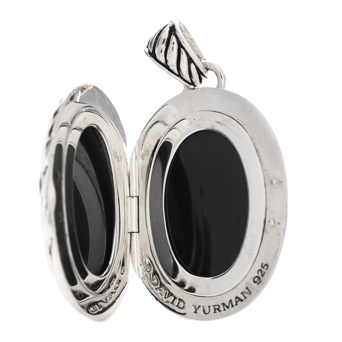 Sterling Silver Oval Cable Locket