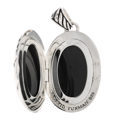 David Yurman Sterling Silver Oval Cable Locket 4 of 5