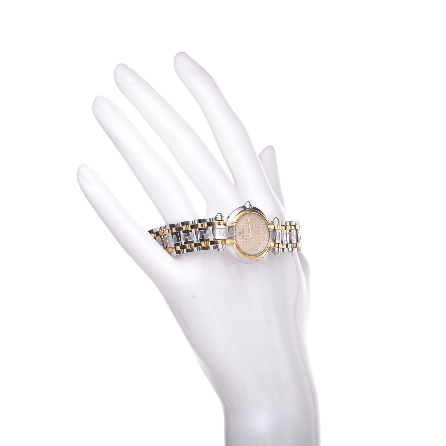 Stainless Steel 18K Yellow Gold 35mm Quartz Watch Gold