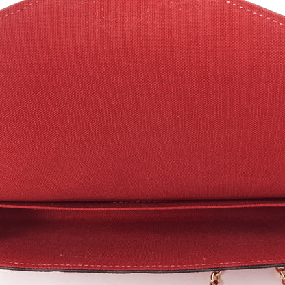 Louis Vuitton Empreinte Pochette Felicie Chain Wallet Scarlet 7 of 10