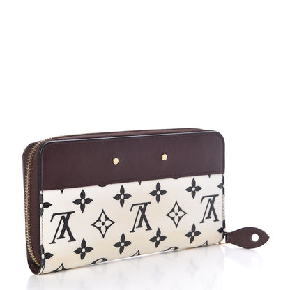 Louis Vuitton Calfskin Monogram Gamma Zippy Wallet White Chocolate 3 of 8