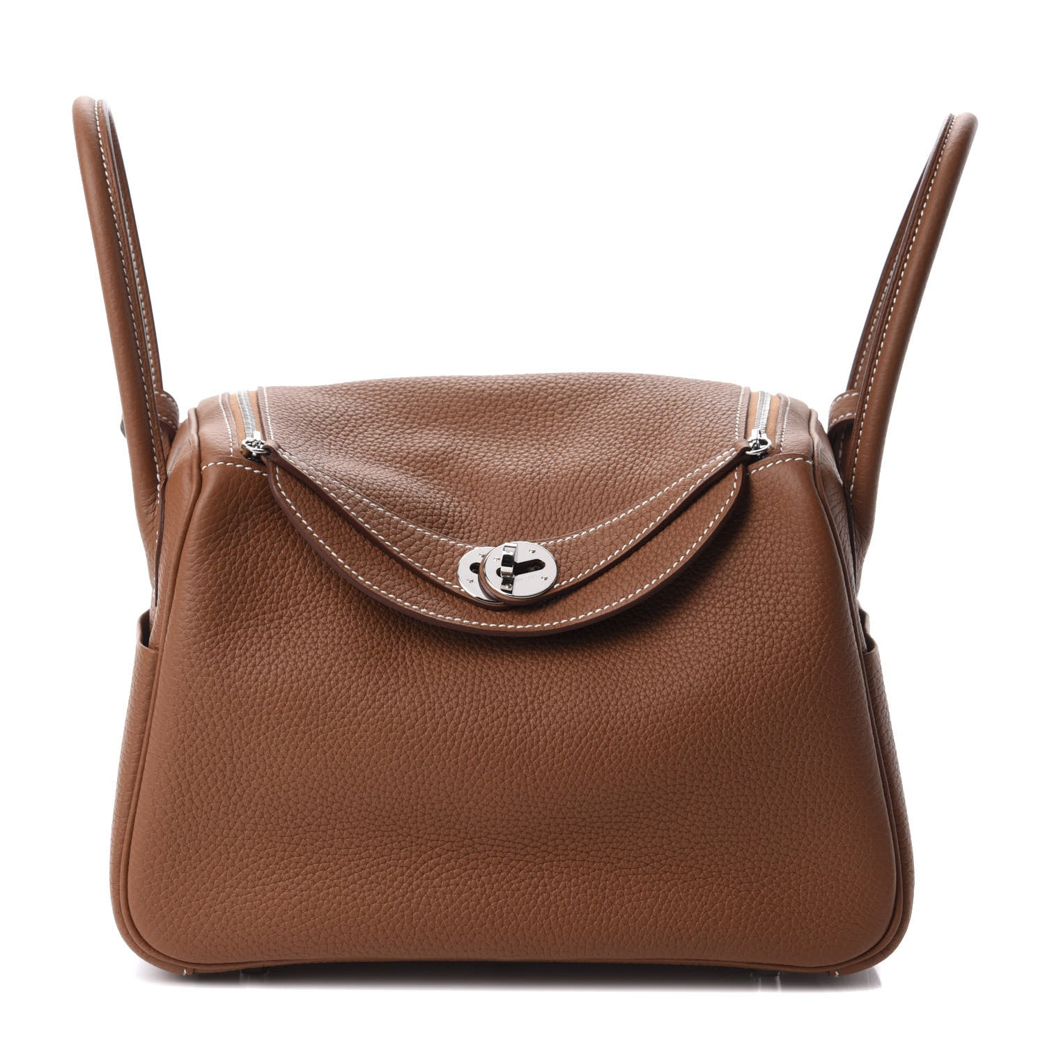 Hermes Taurillon Clemence Lindy 26 Gold 1 of 11