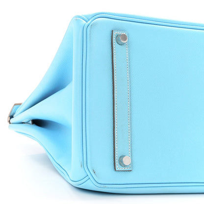 Hermes Epsom Candy Birkin 35 Celeste Mykonos 9 of 17