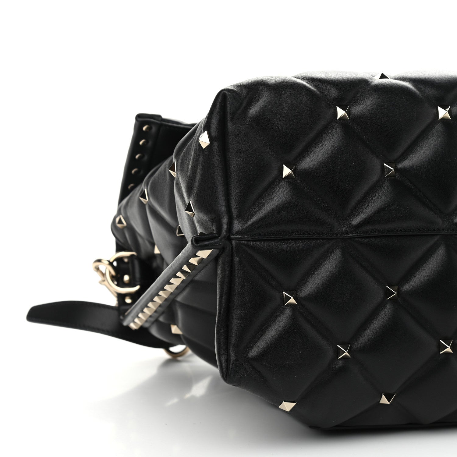 Valentino Garavani Nappa Large Candystud Top Handle Bag Black 8 of 9