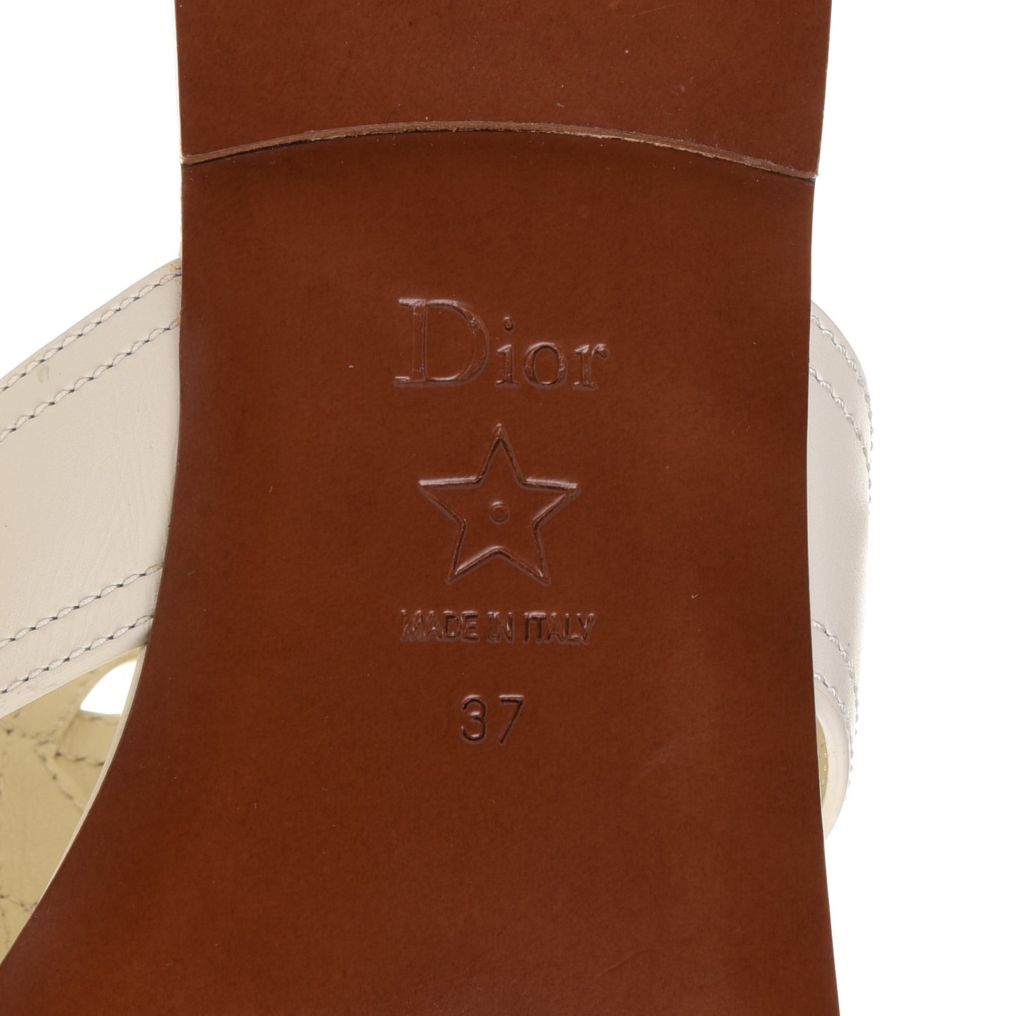 Calfskin 30 Montaigne Thong Sandals 37 White