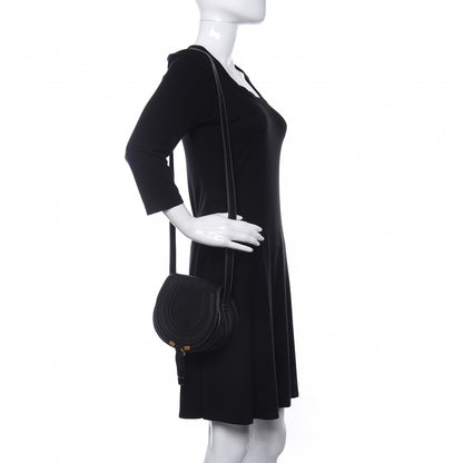 Chloe Calfskin Mini Marcie Round Crossbody Bag Black 2 of 10
