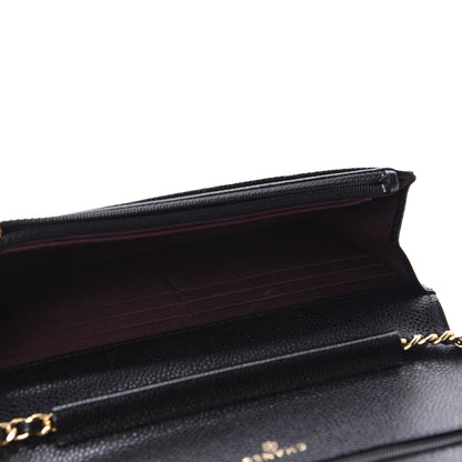 Chanel Caviar Quilted Wallet On Chain WOC Black 5 of 12