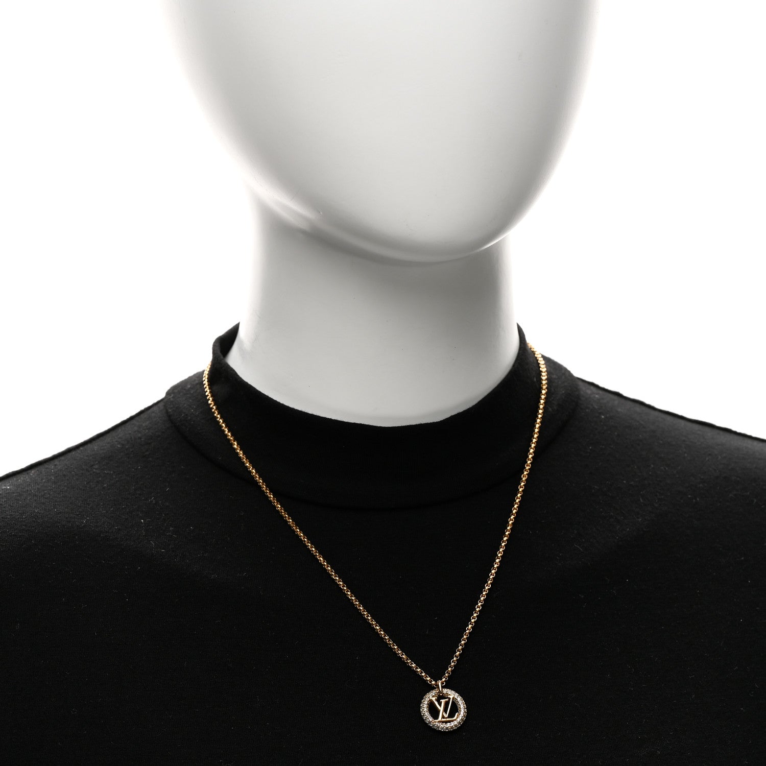 Louis Vuitton Metal Crystal Louise By Night Necklace 2 of 7