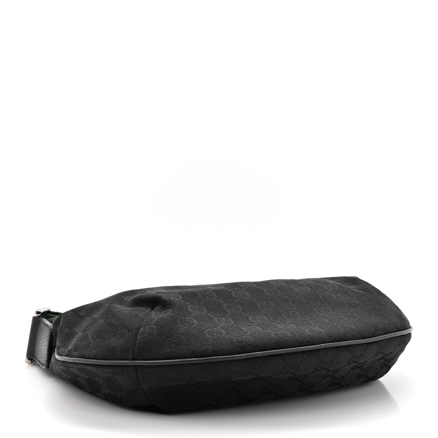 Monogram Web Medium Half Moon Hobo Black