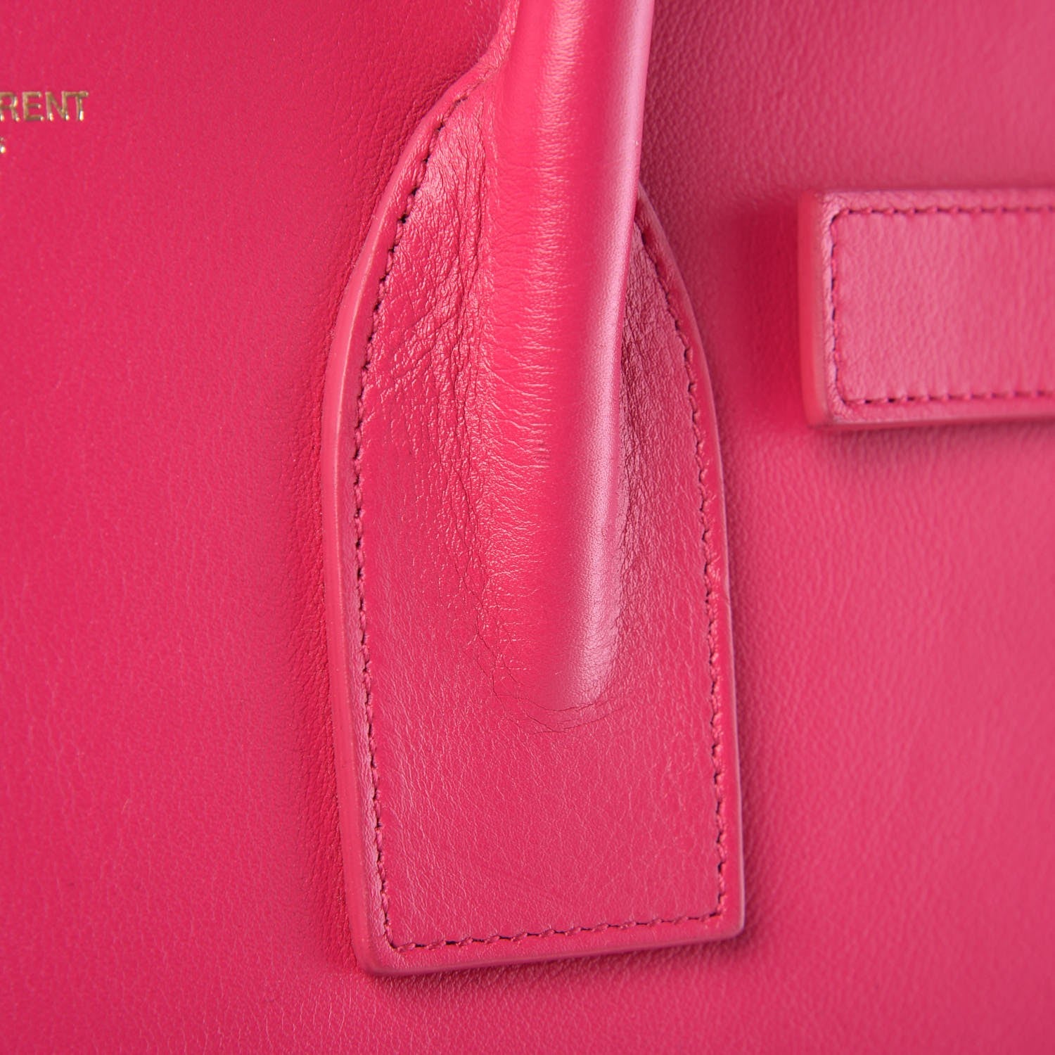 Saint Laurent Calfskin Small Sac De Jour Bubblegum 14 of 14