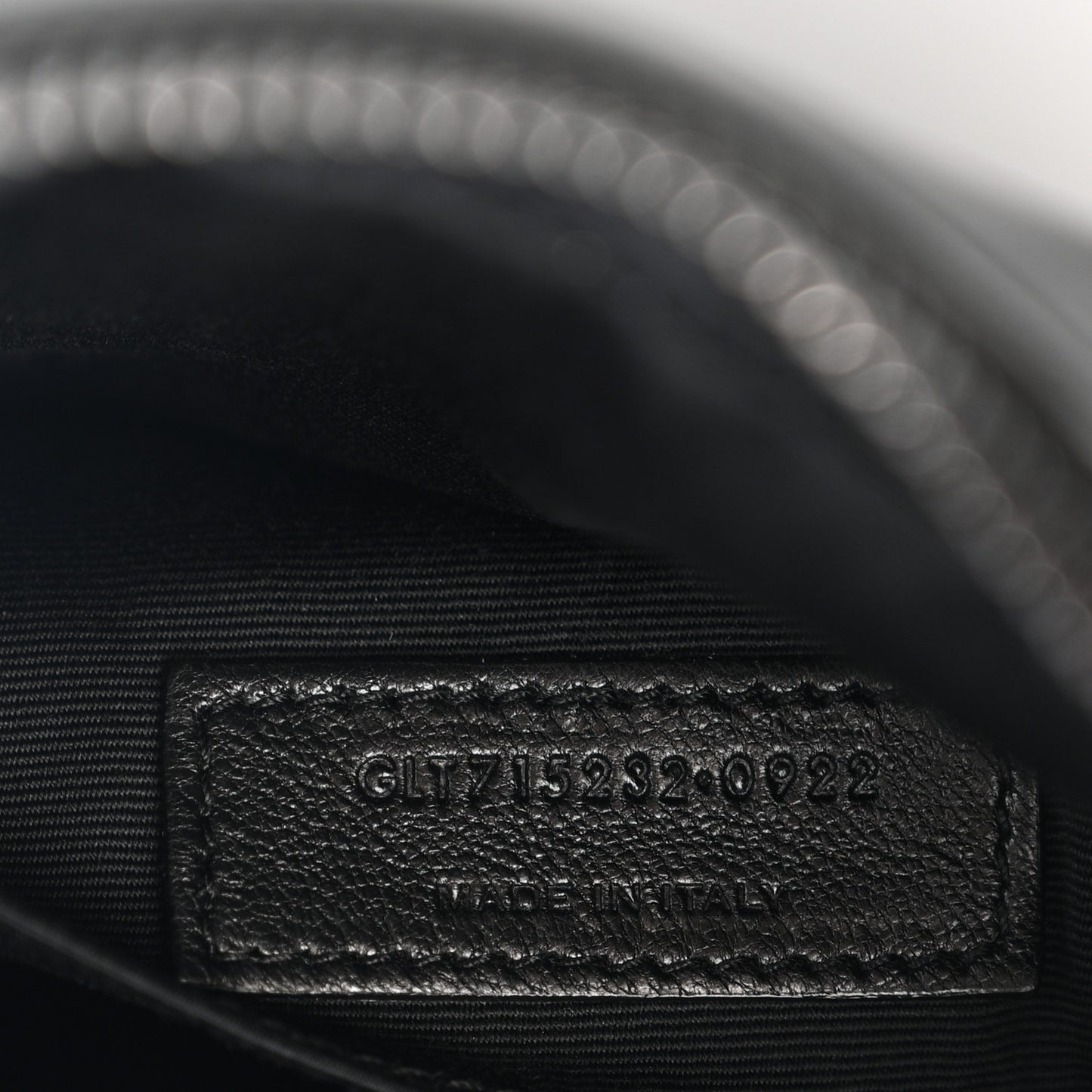 Calfskin Matelasse Monogram Monochrome Lou Camera Bag Black