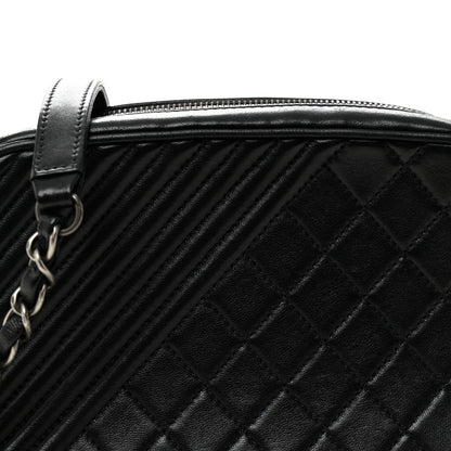 Chanel Lambskin Small Coco Boy Camera Case Black 8 of 11