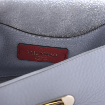 Valentino Garavani Pebbled Calfskin Mini Rockstud Crossbody Bag Light Stone 8 of 10
