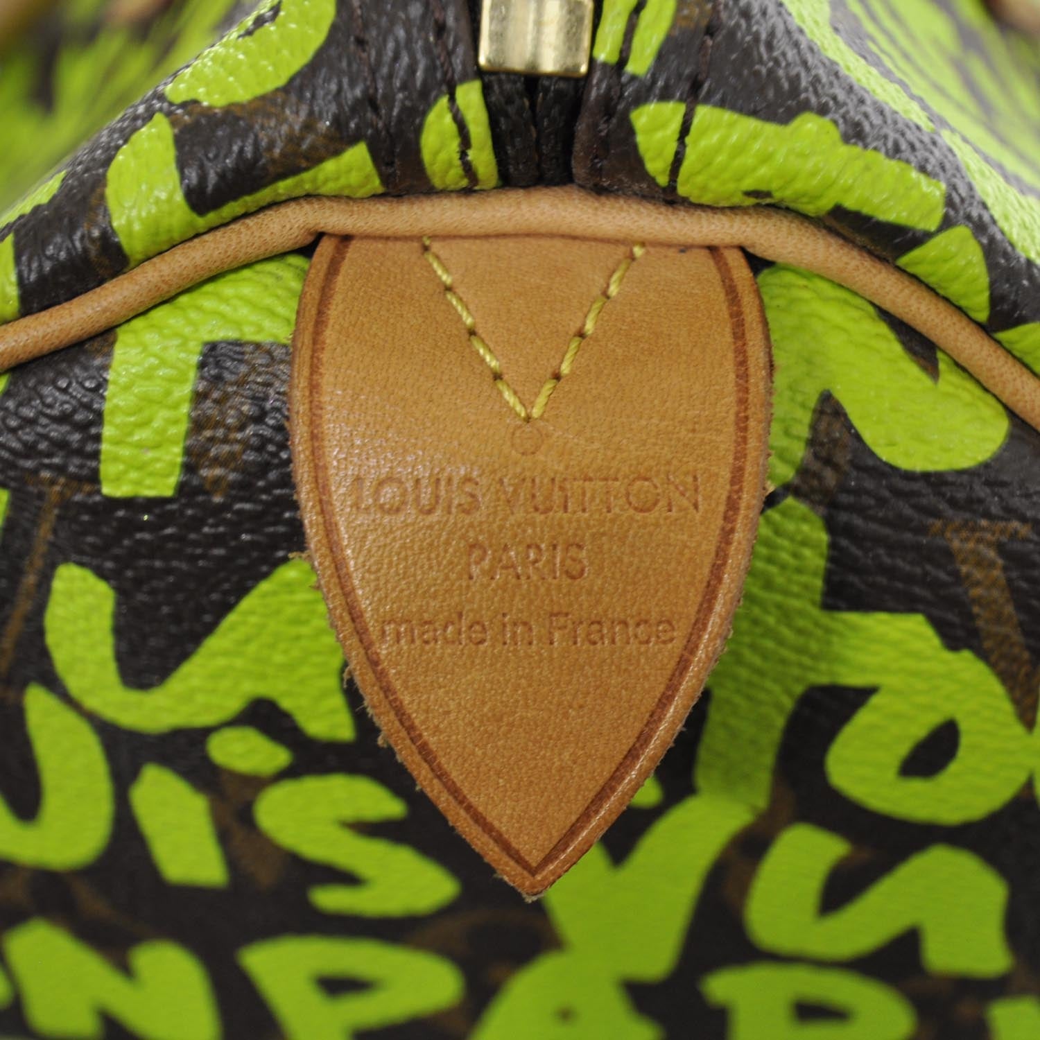 Louis Vuitton Monogram Graffiti Speedy 30 Green 8 of 9