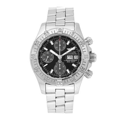Breitling Stainless Steel 42mm Chrono Superocean Automatic Watch Black A13340 1 of 5