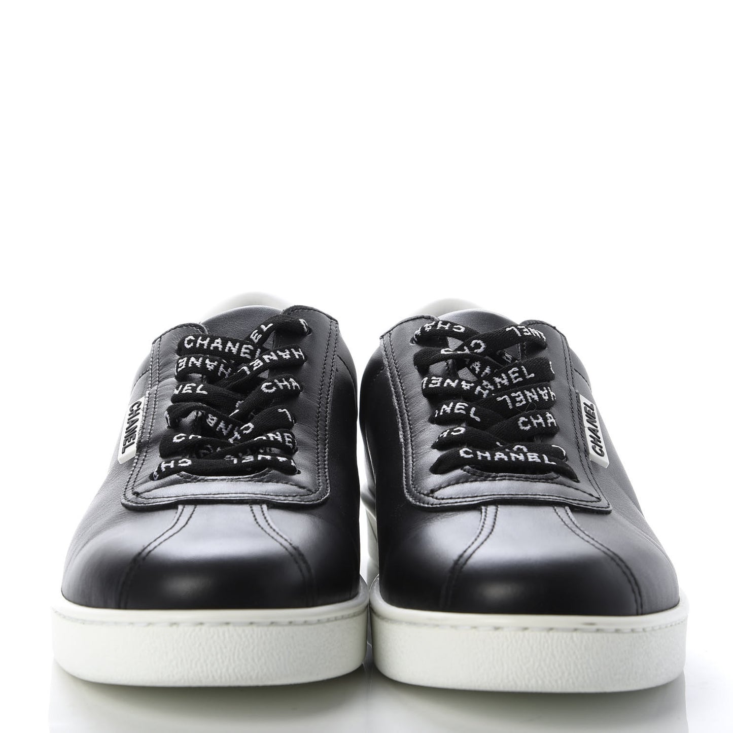 Calfskin CC Womens Sneakers 40.5 Black