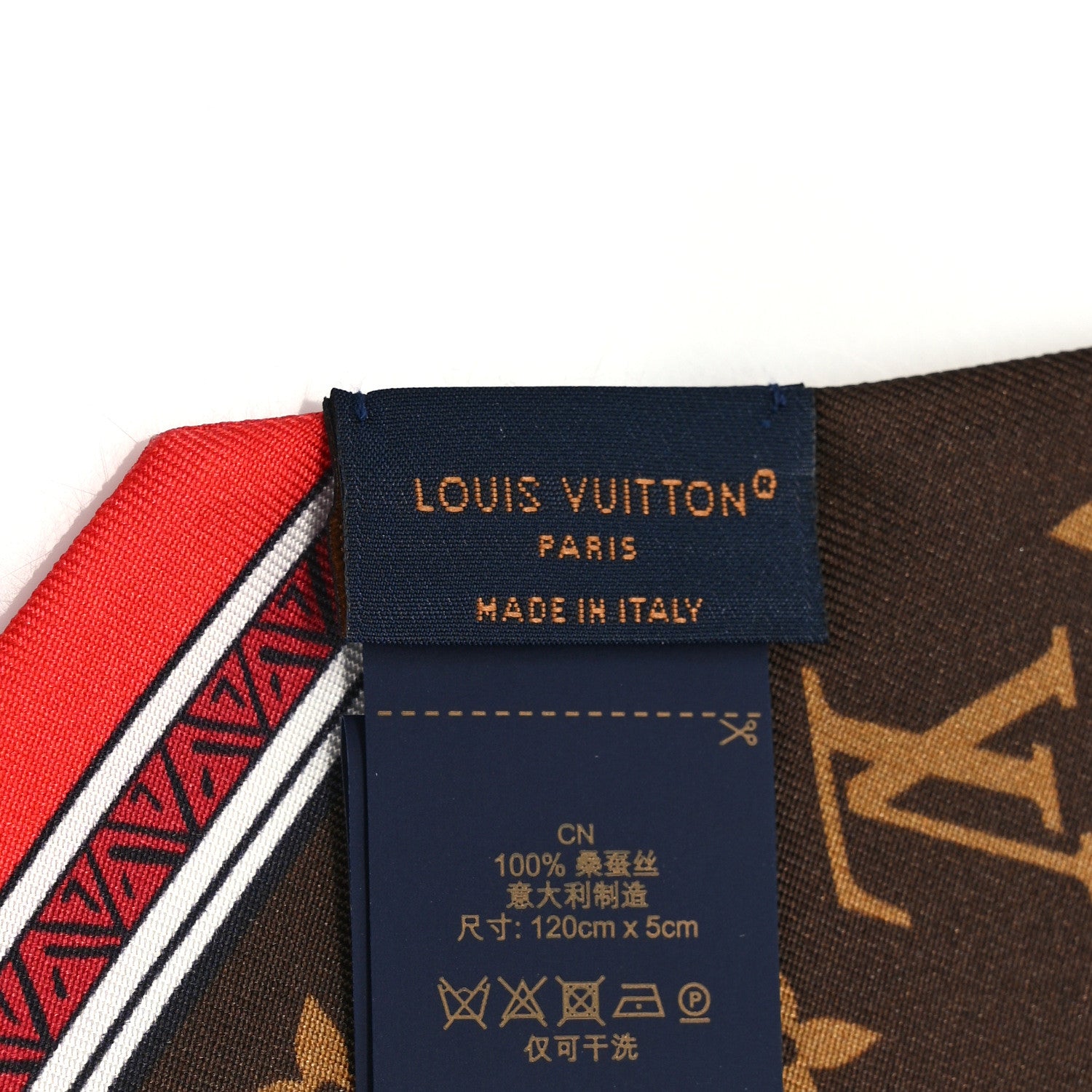 Louis Vuitton Silk Monogram Eclipse Bandeau Brown 3 of 5
