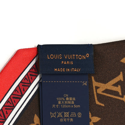 Louis Vuitton Silk Monogram Eclipse Bandeau Brown 3 of 5