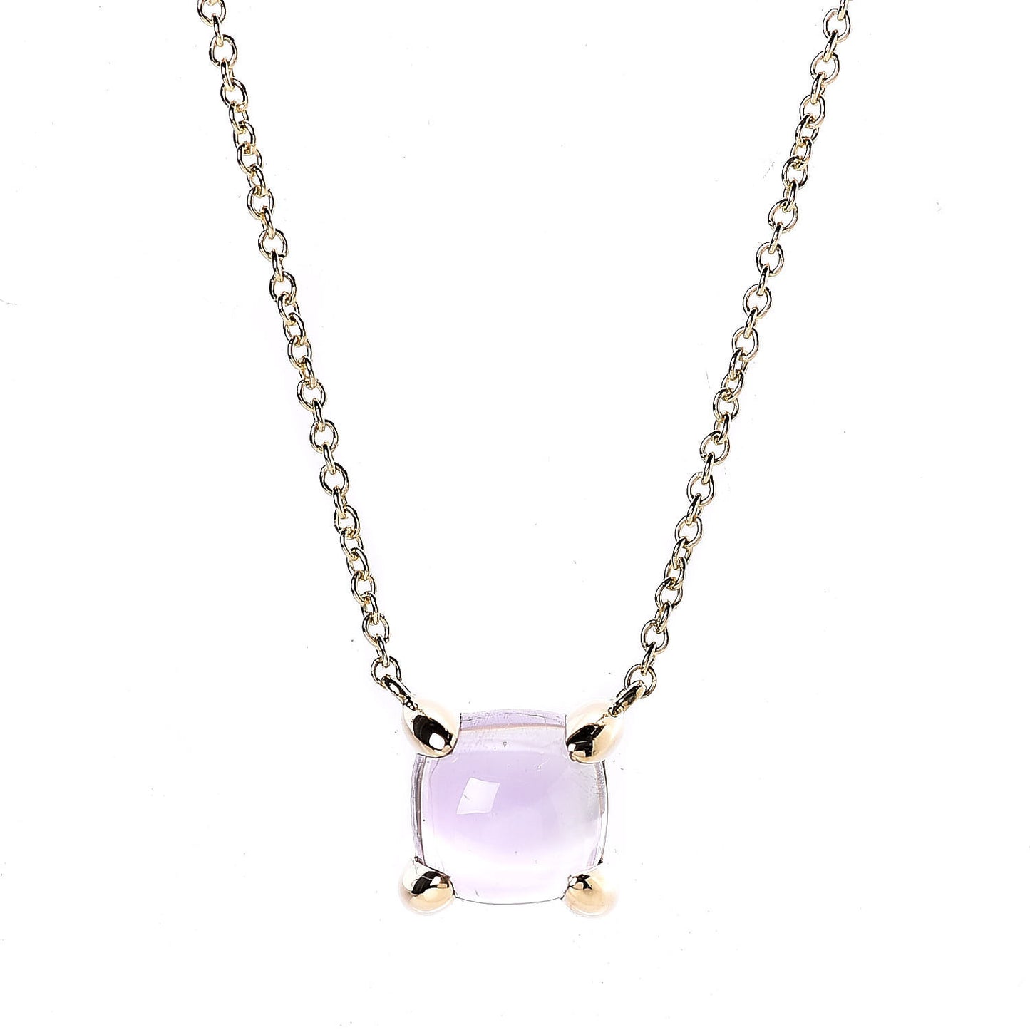 18K Yellow Gold Amethyst Paloma Picasso Sugar Stacks Pendant Necklace