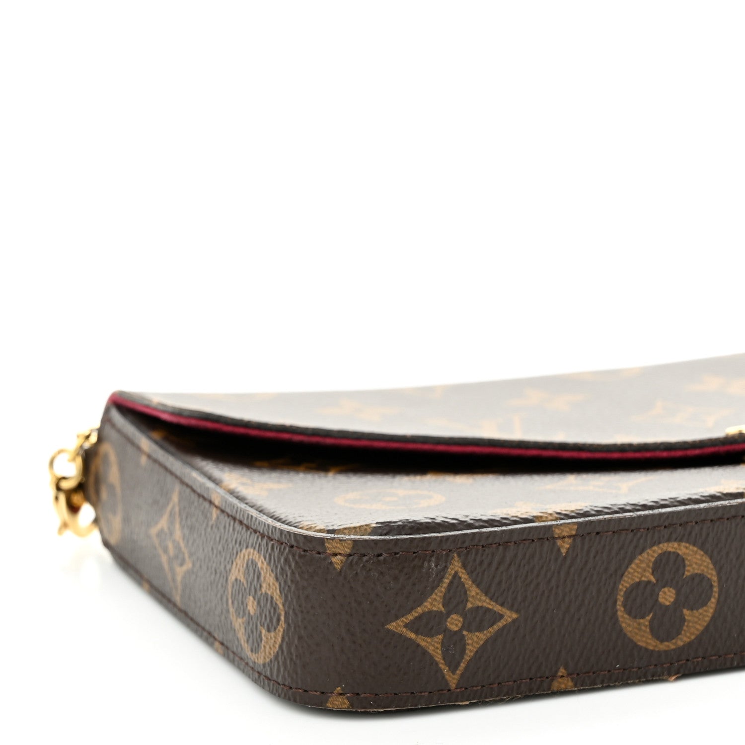 Louis Vuitton Monogram Pochette Felicie Chain Wallet Fuchsia 10 of 11