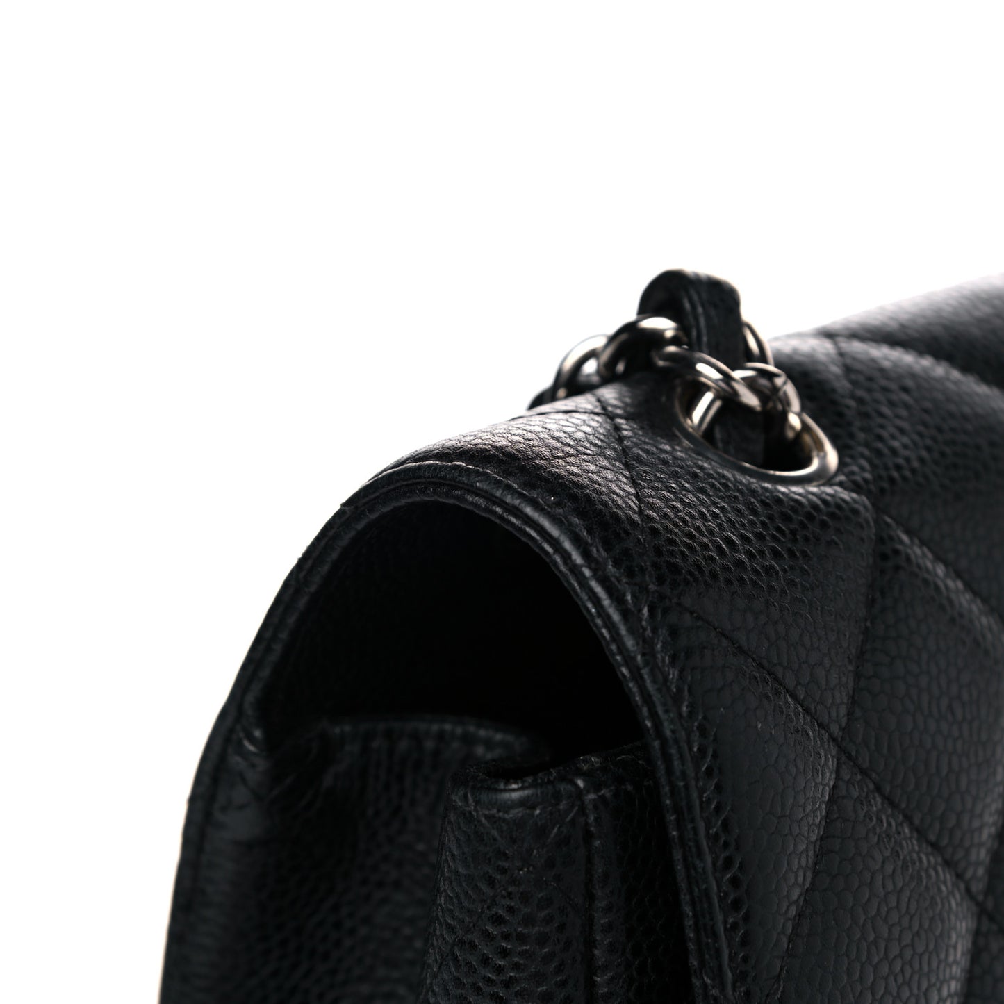 Caviar Quilted Maxi Single Flap Black