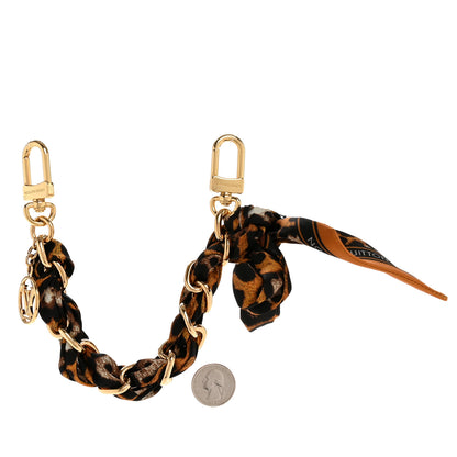 Louis Vuitton Silk Braided Leopard Bag Charm Multicolor 2 of 6