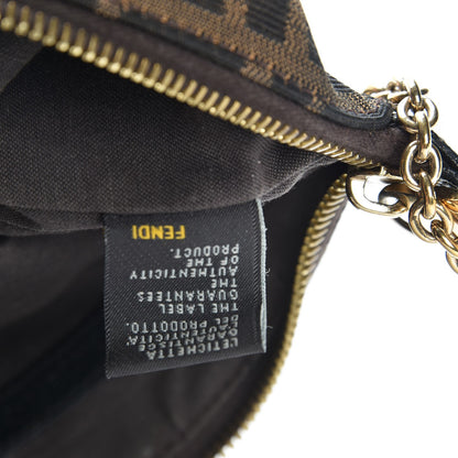 Fendi Zucca Vitello Elite Pochette Tobacco 6 of 10