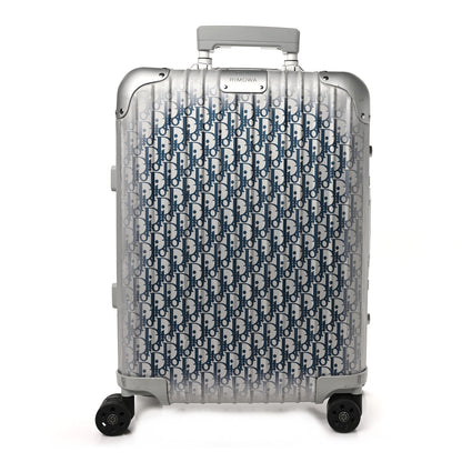 Christian Dior X RIMOWA Aluminum Gradient Carry On Luggage Blue Multi 1 of 10